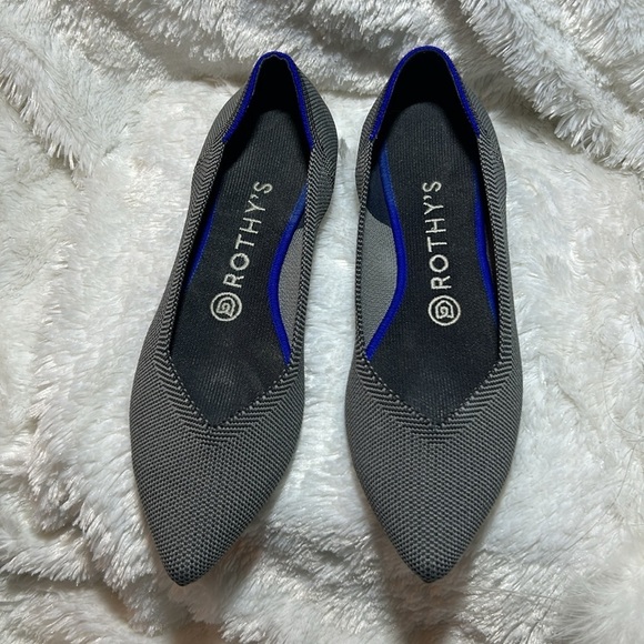 Rothy’s The Point Grey Birdseye Ballet Slip On Flats Size 7 1/2 - Picture 6 of 11